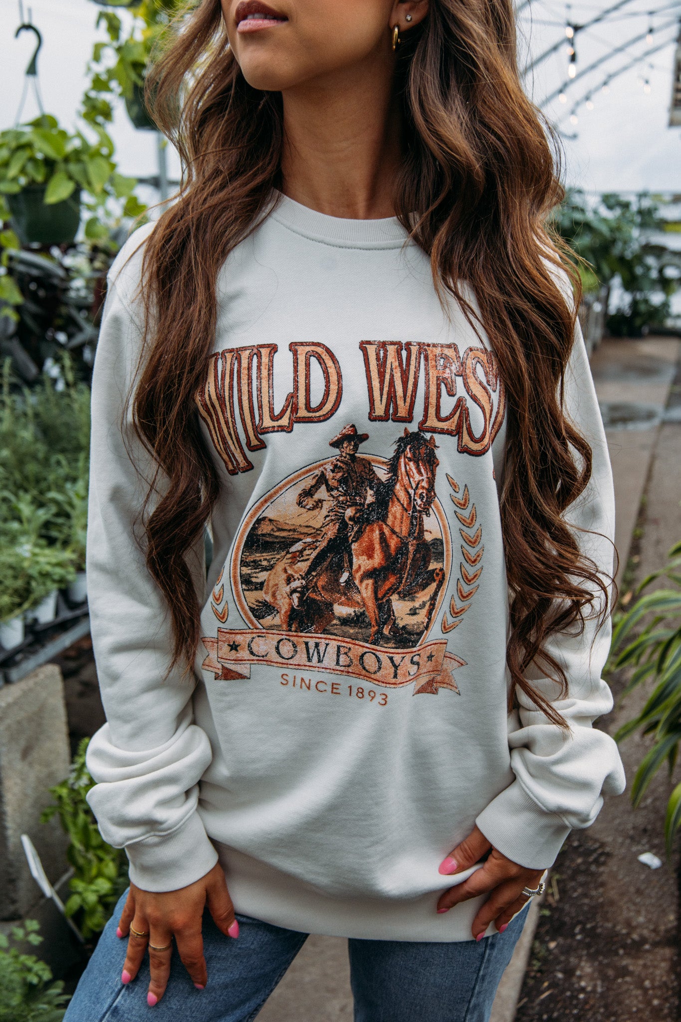 Wild West Cowboys Sweatshirt - Bone – Sincerely Yours