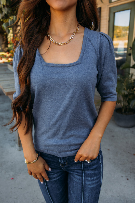Dear John: Isla Puffed Short Sleeve - Cali Blue