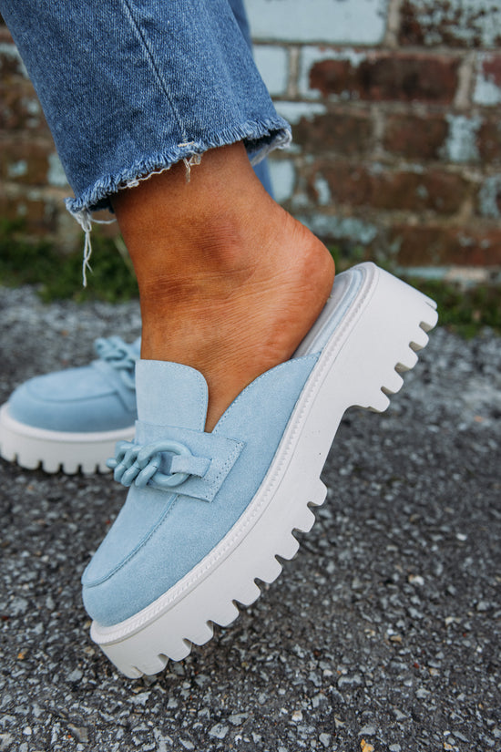 Vintage Havana:  Hazel Mule - Sky Blue