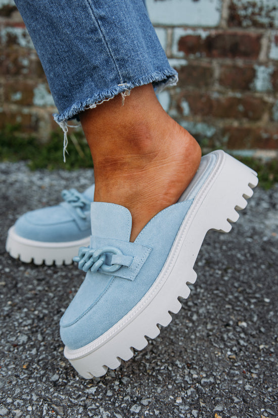 Vintage Havana:  Hazel Mule - Sky Blue