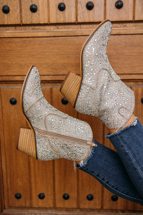 Shine Bright Rhinestone Booties