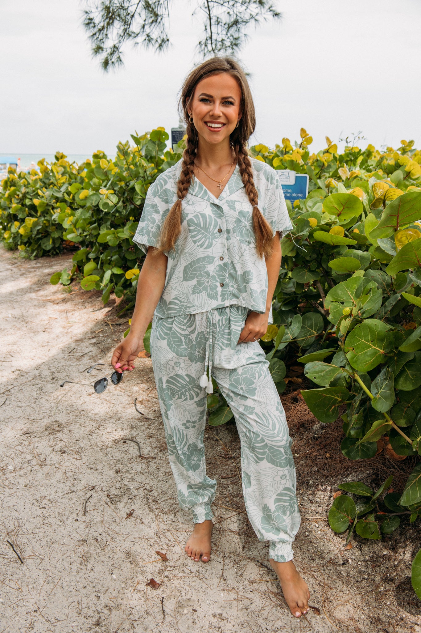 High Tides Joggers - Sage