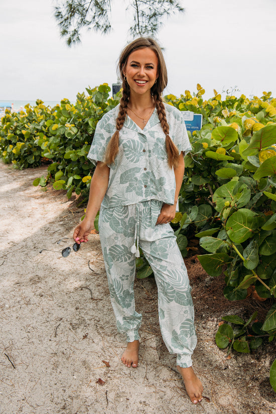 High Tides Joggers - Sage