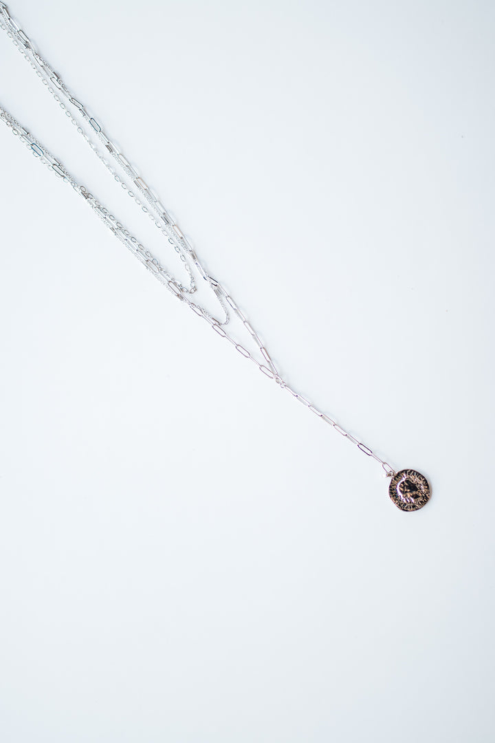 Rosa Silver Layered Necklace
