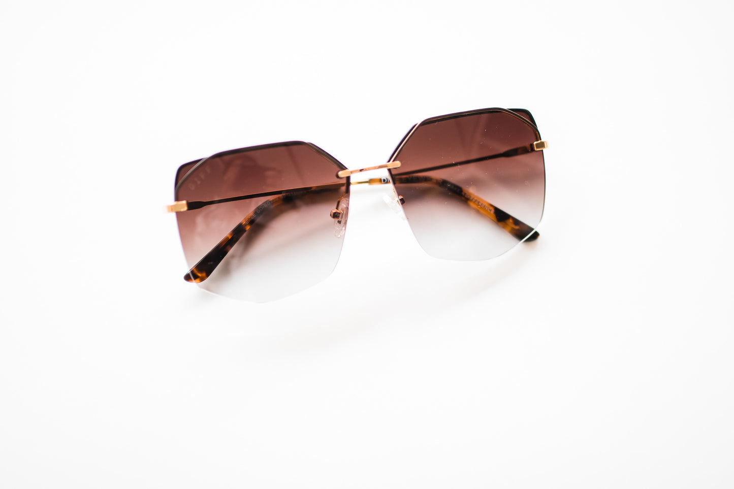 DIFF EYEWEAR -BREE -Gold Brown Gradient