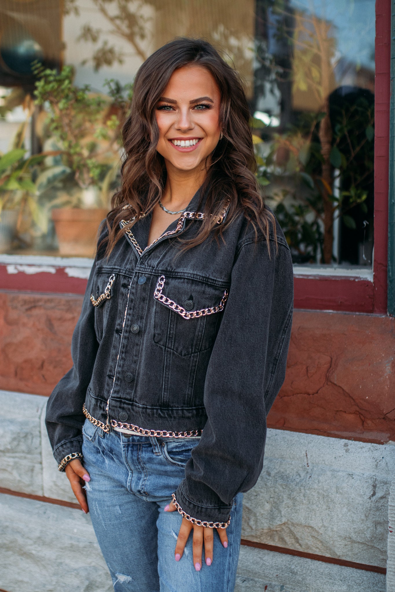 No Strings Attached Denim Jacket -Black