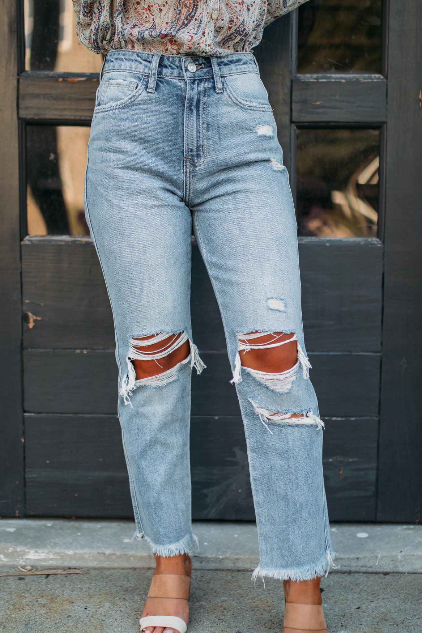 Load image into Gallery viewer, Apart Denim - Super High Rise Straight Leg
