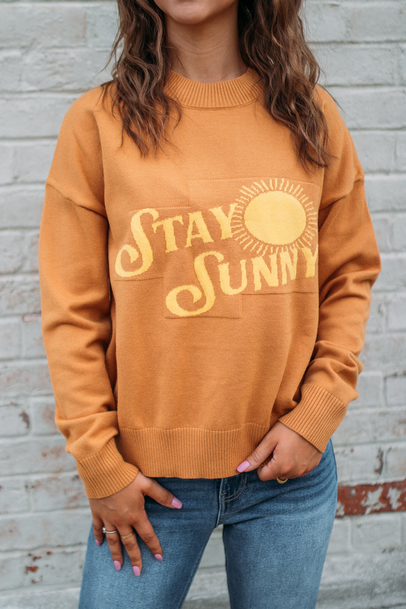 Stay Sunny Sweater -Camel