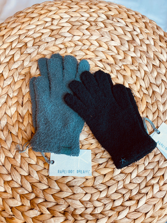 Barefoot Dreams: CozyChic Gloves - Black