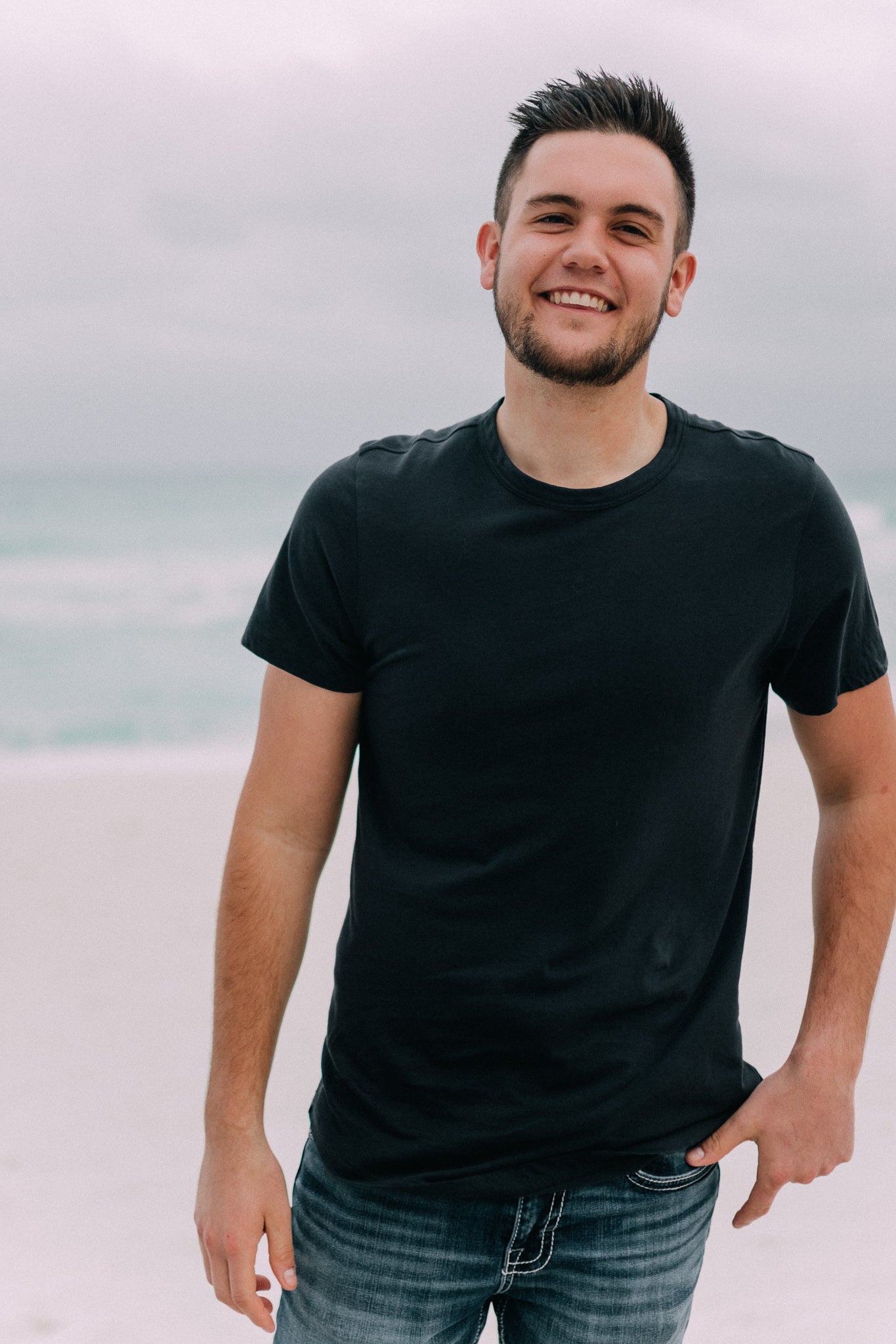 Barefoot Dreams: Malibu Collection® Men's Washed Jersey Short Sleeve Crew - Indigo
