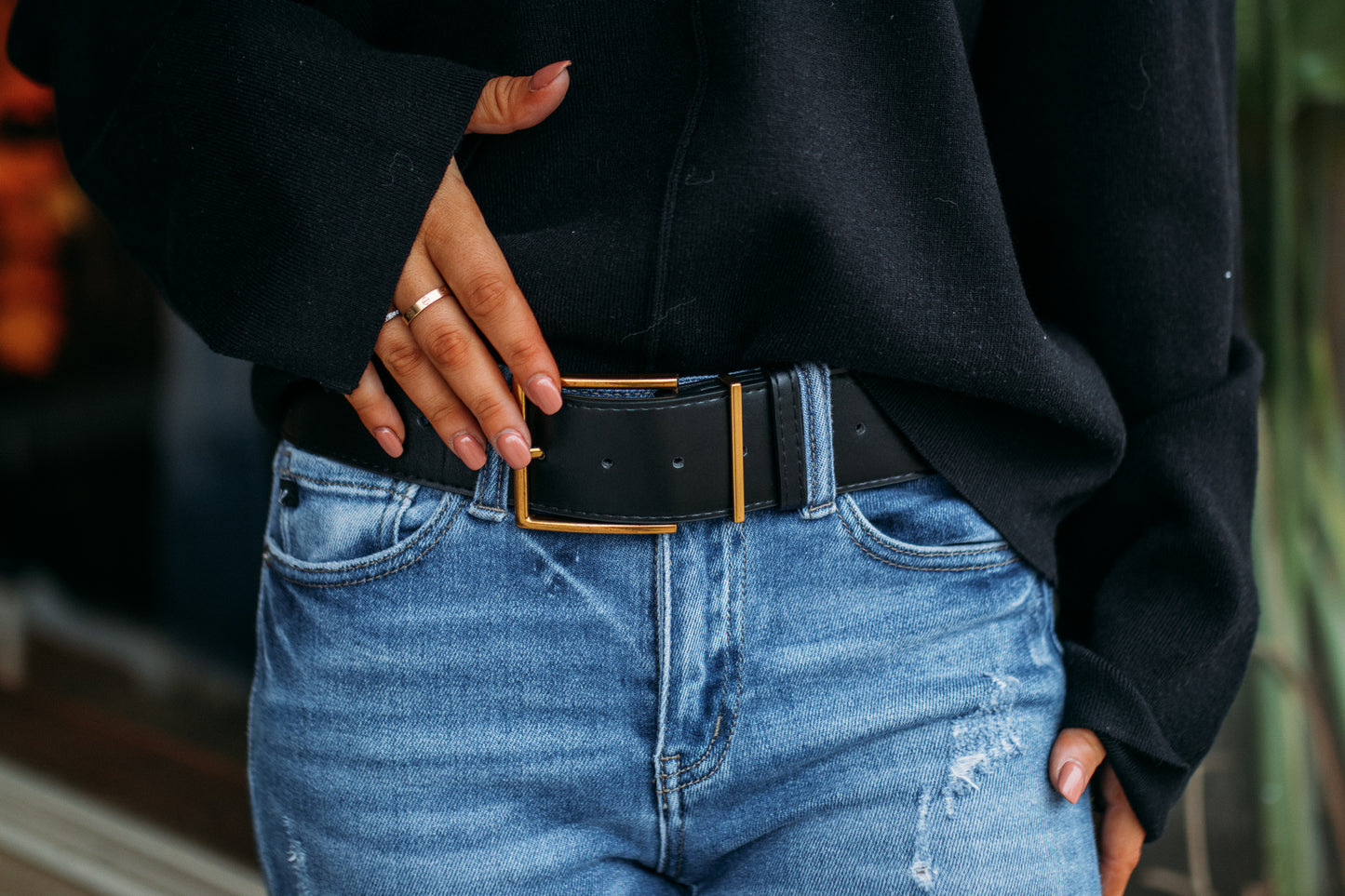 Buckle Belt -Black