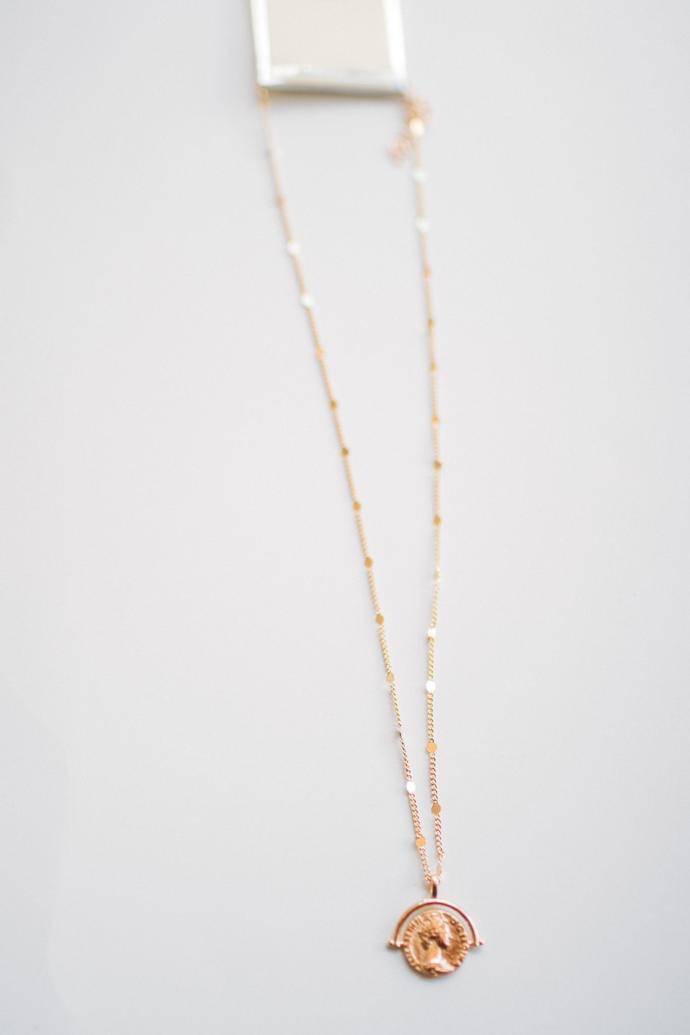 Gold Map Pendant Necklace
