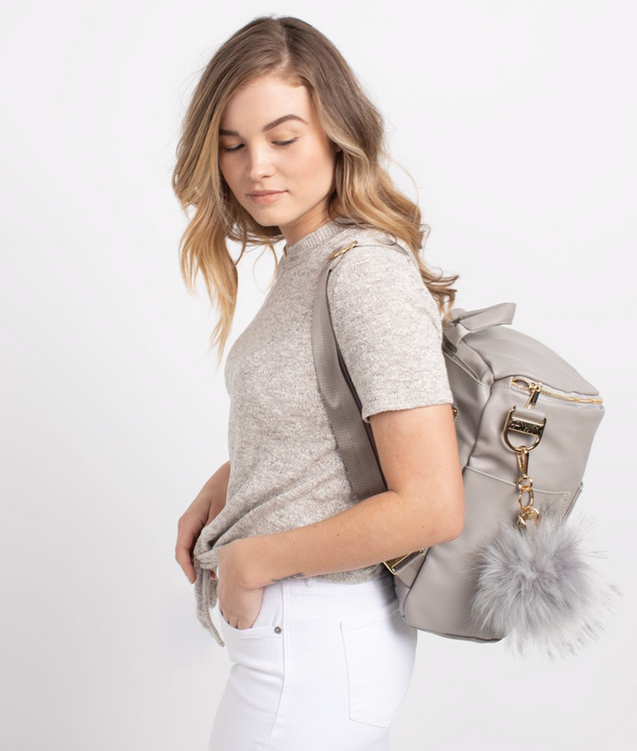 FAWN DESIGN THE POUF KEYCHAIN - GRAY