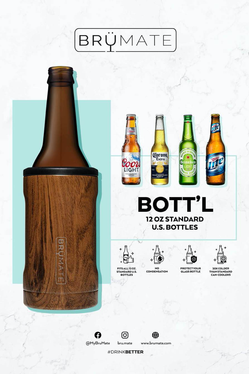 BruMate: HOPSULATOR BOTT'L | WALNUT (12OZ BOTTLES)