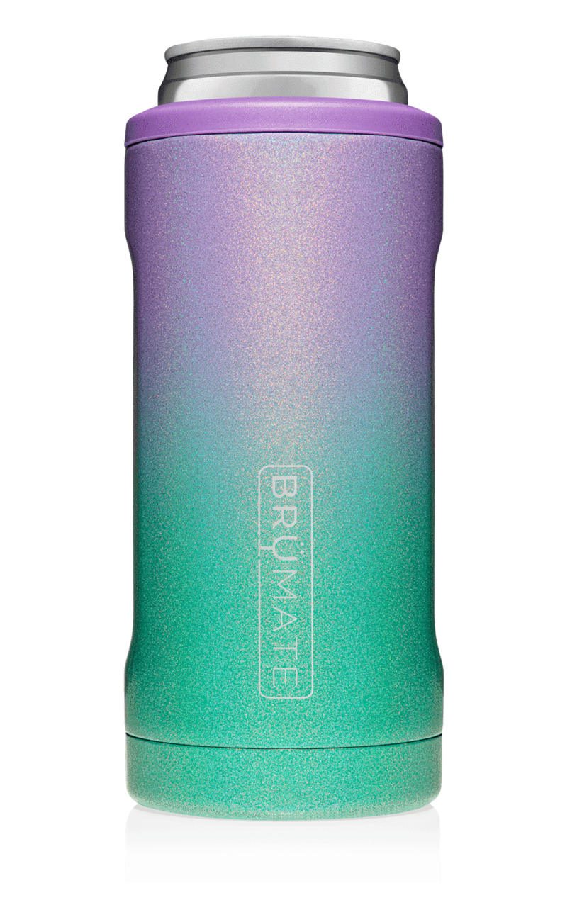 BruMate: HOPSULATOR SLIM | GLITTER MERMAID (12OZ SLIM CANS)