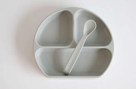 The Saturday Baby - Silicone Suction Plate - Sage