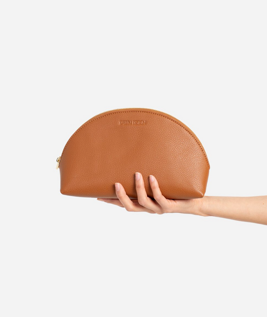 Fawn Design - THE COSMETIC BAG - BROWN (LARGE)