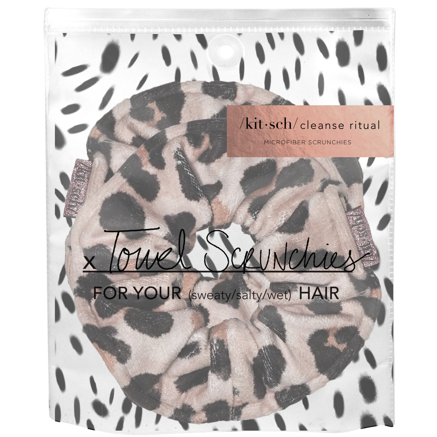 Kitsch Microfiber Towel Scrunchies - Leopard