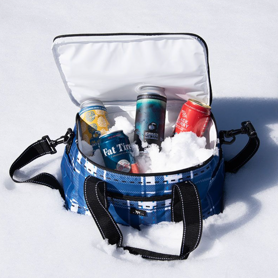 Load image into Gallery viewer, A great medium-size cooler, Chilly Wonkas fantastic rectangular shape is ideal for stacking and packing all your good eats and drinks. Carry it by the handles or sling it over your shoulder as you head out to picnic or tour the chocolate factory.
