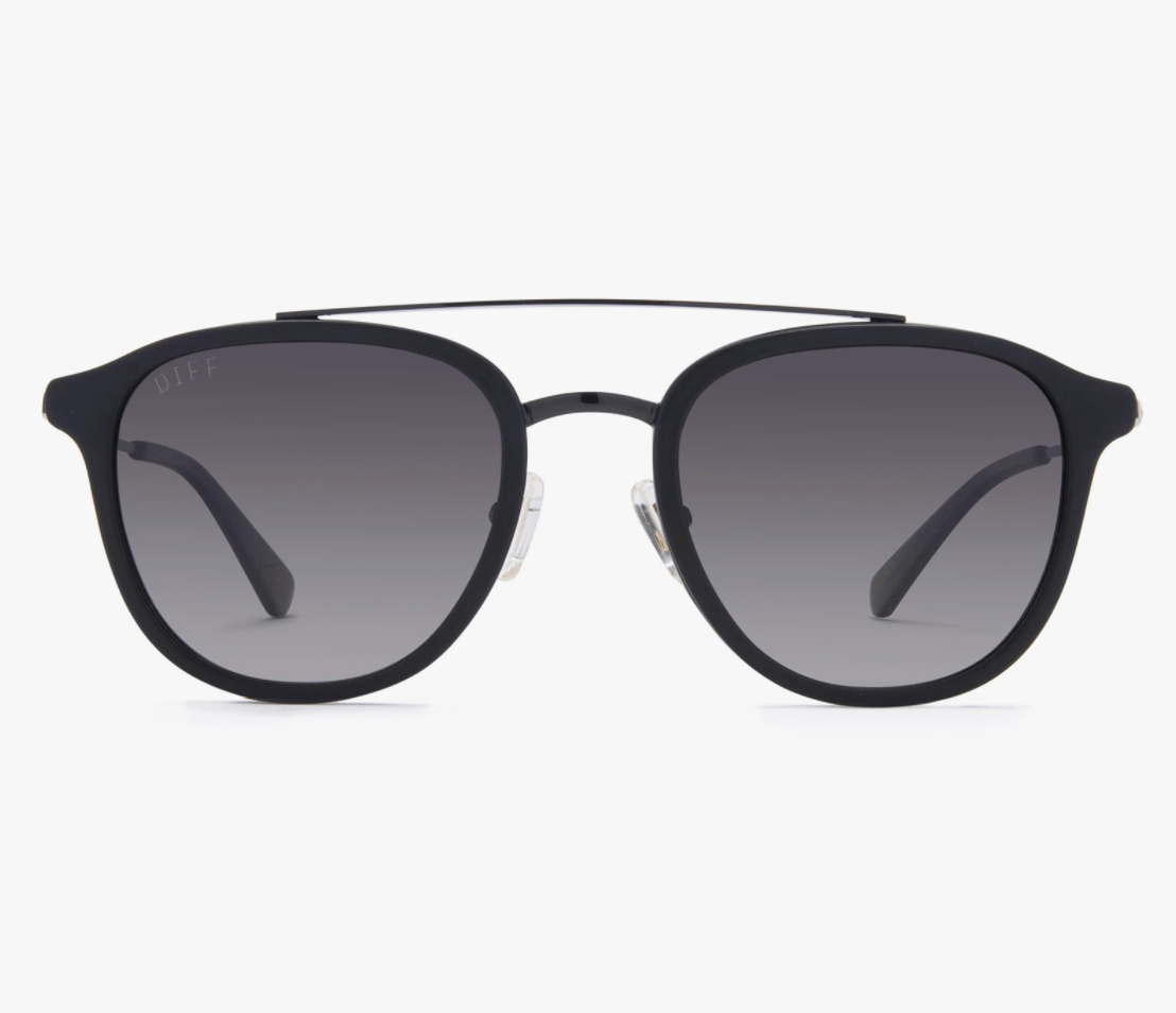 Camden -Diff Eyewear -Matte Black + Grey Gradient Polarized