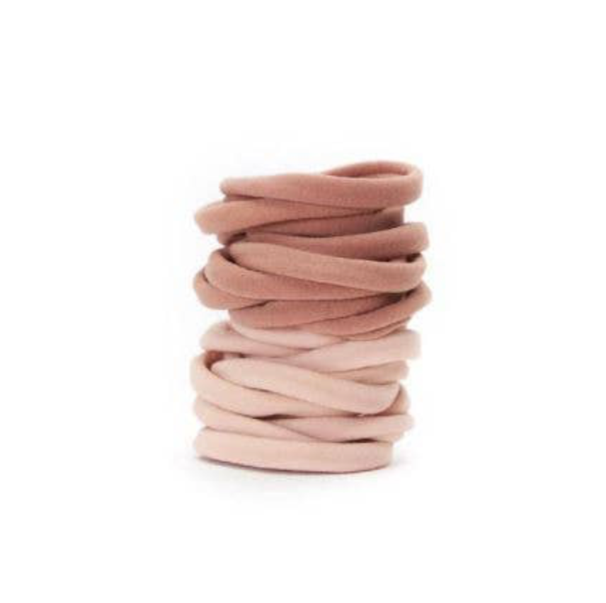 Recycled Nylon Elastics 20pc Set - Blush -Kitsch