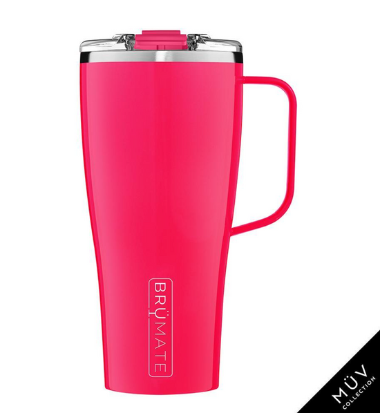 Load image into Gallery viewer, BruMate: TODDY XL 32OZ INSULATED COFFEE MUG | NEON PINK
