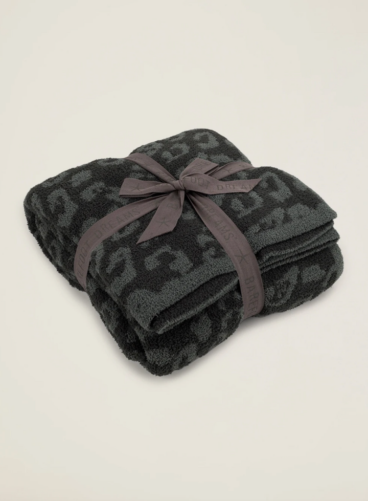 Barefoot Dreams: CozyChic® Barefoot in the Wild® Throw -Graphite/Carbon