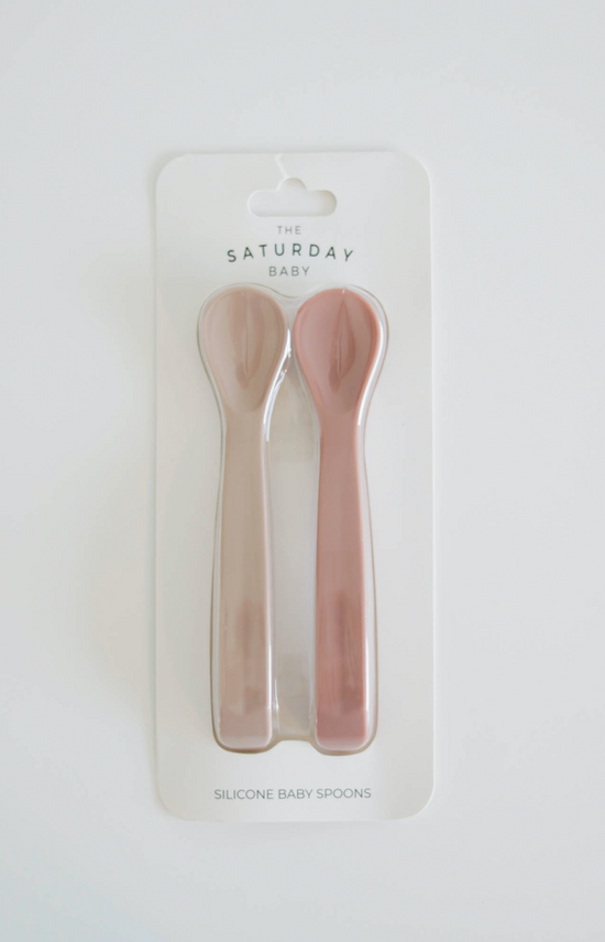 Load image into Gallery viewer, The Saturday Baby Silicone Spoon Set
