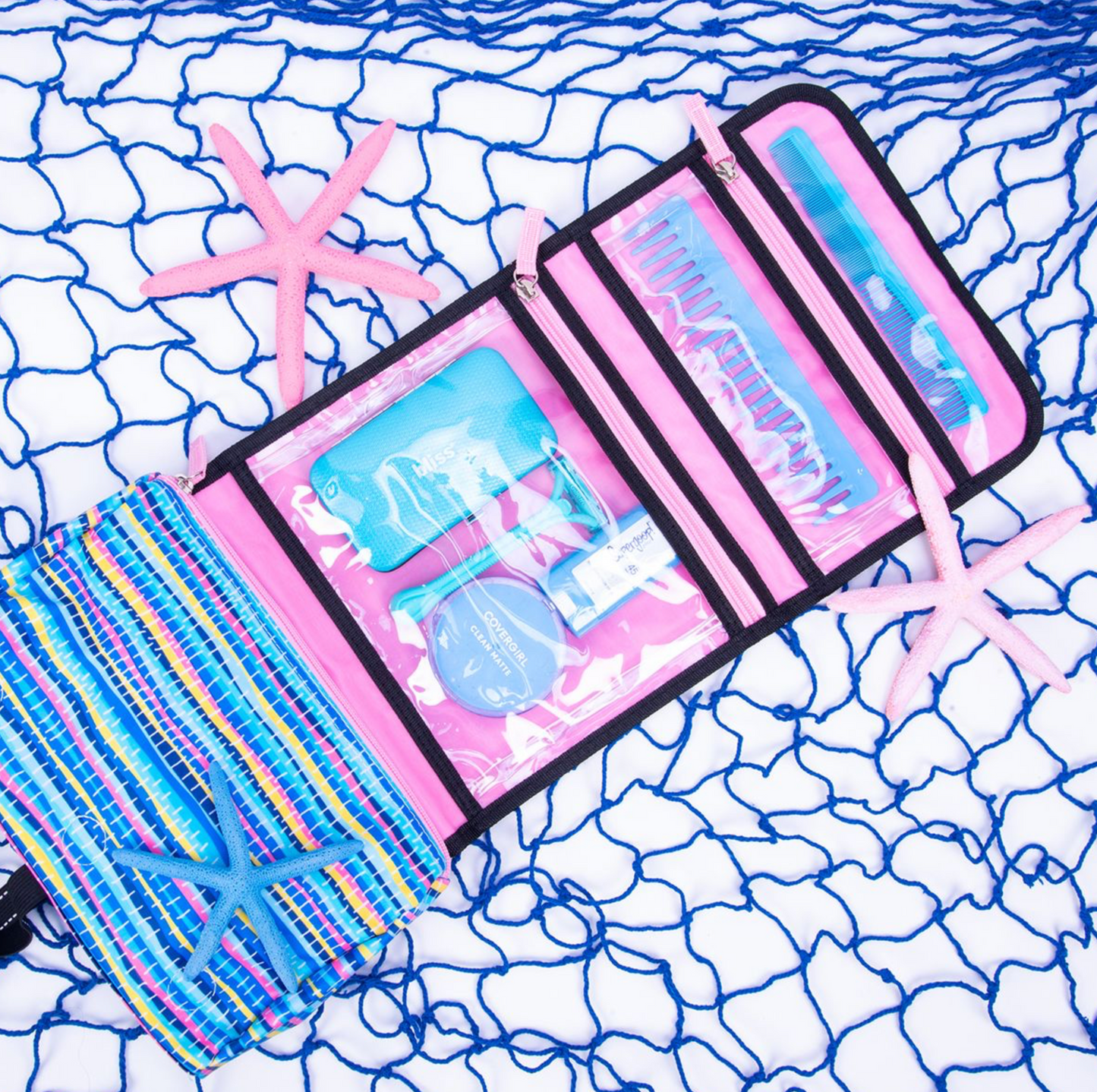 Beauty Burrito- Hanging Toiletry Bag- Scout