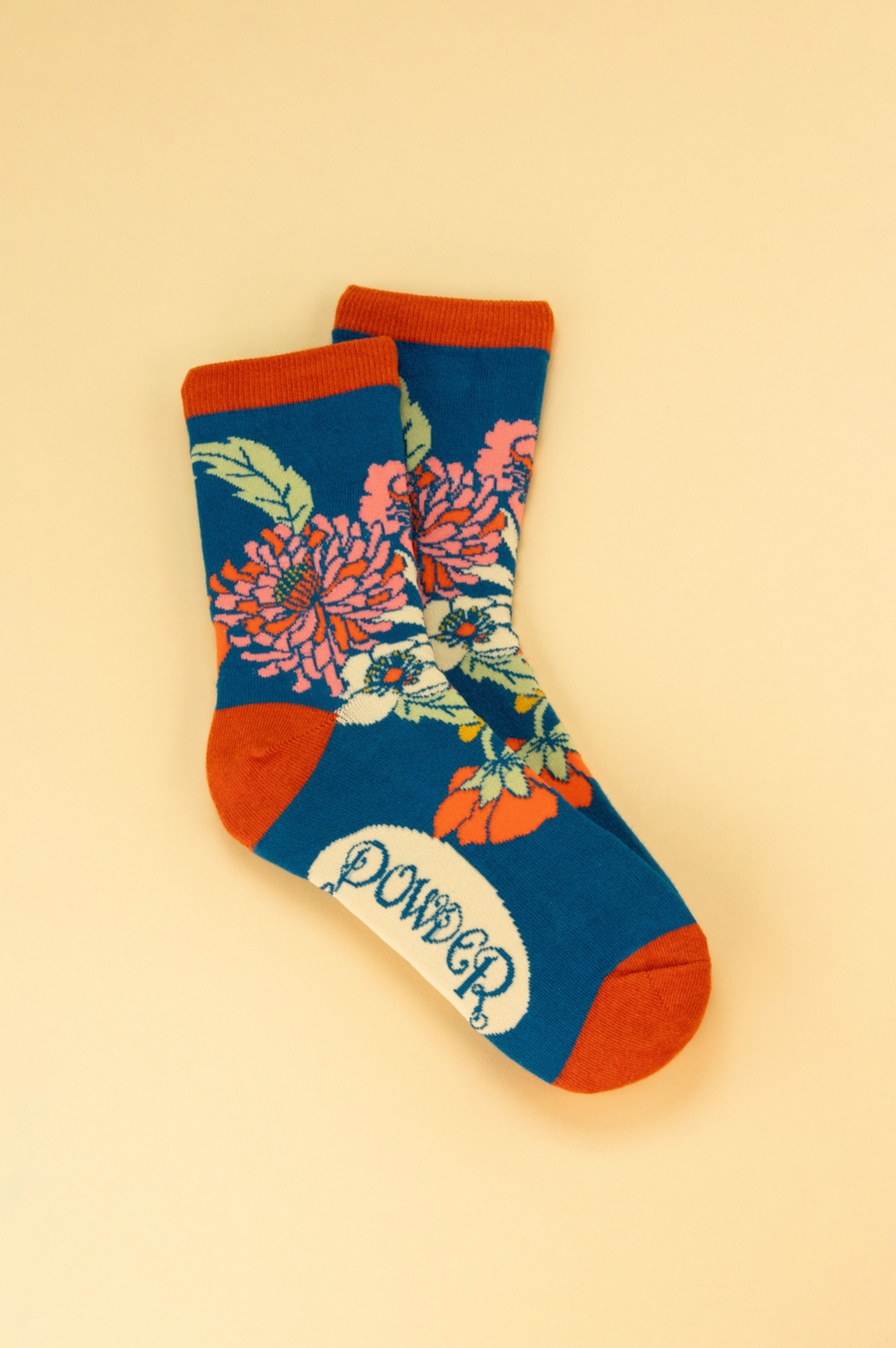 Retro Meadow Socks -Teal
