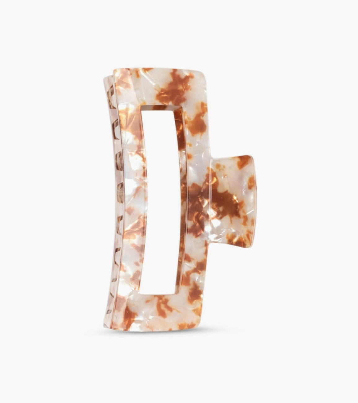 Eco-Friendly Jumbo Open Shape Claw Clip - Brown