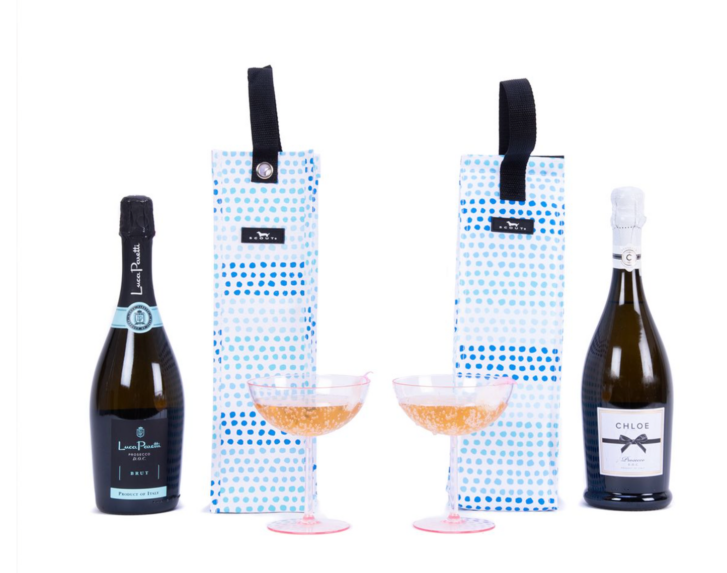 Load image into Gallery viewer, Arrive in style (and chilled) with this insulated wine bag. It makes a great gift and also comes in a non-insulated version, the Spirit Liftah.

