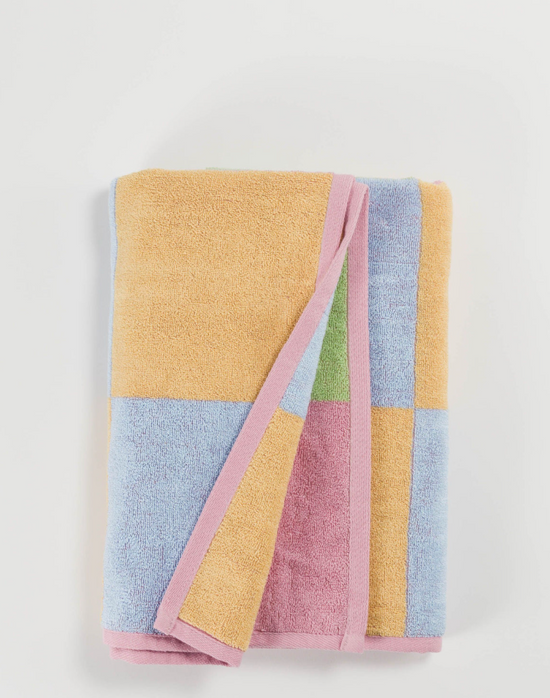 Bath Towel - Stucco Multi-Check