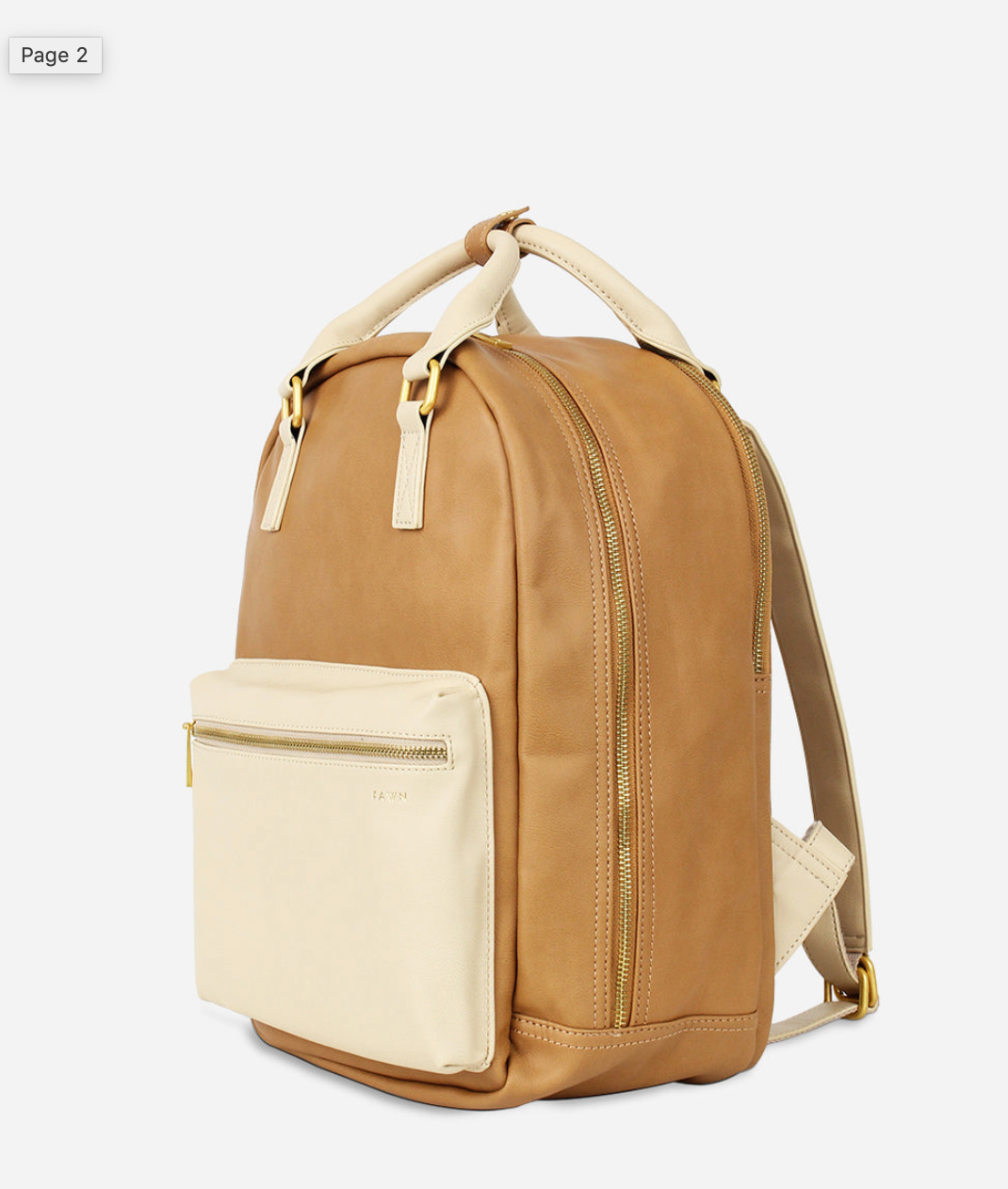 Fawn Design The Mini Diaper Backpack in Brown