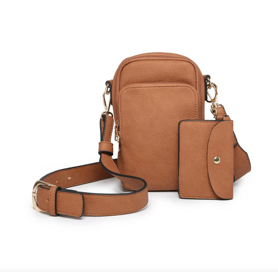 Parker Compartment Crossbody -Brown
