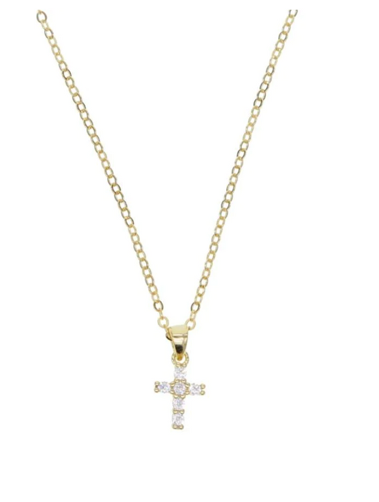 Sahira: Mini Cross Necklace