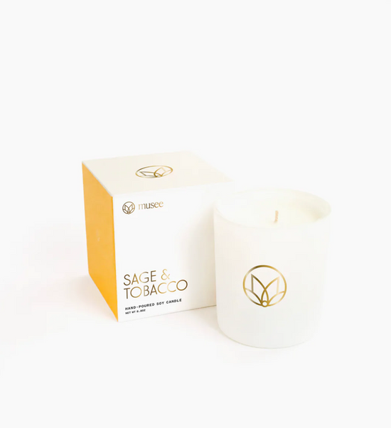 Musee: Sage & Tobacco Soy Candle