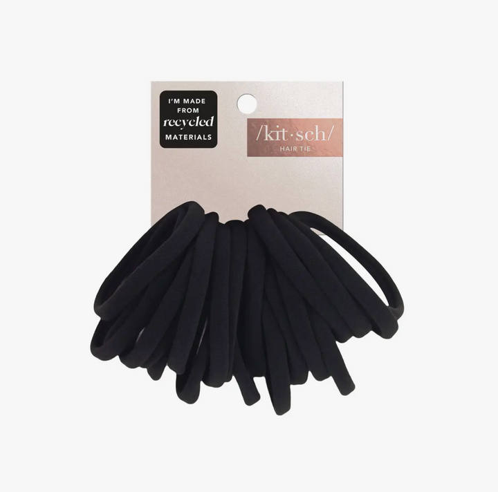Kitsch: Eco-Friendly Nylon Elastics 20pc set - Black