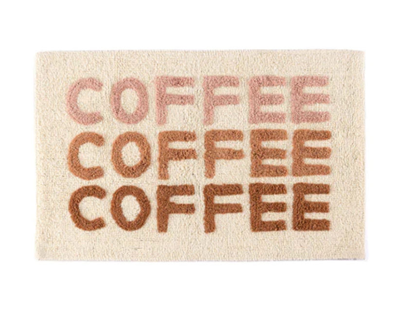 Load image into Gallery viewer, Coffee Coffee Coffee Bath Mat
