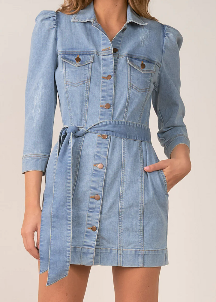 Never Out Done Denim Dress