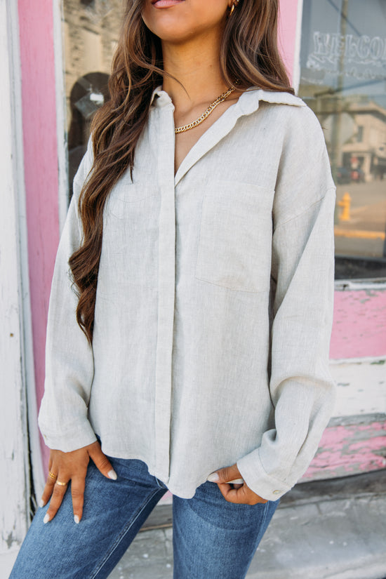 Eastside Sips Top - Greige