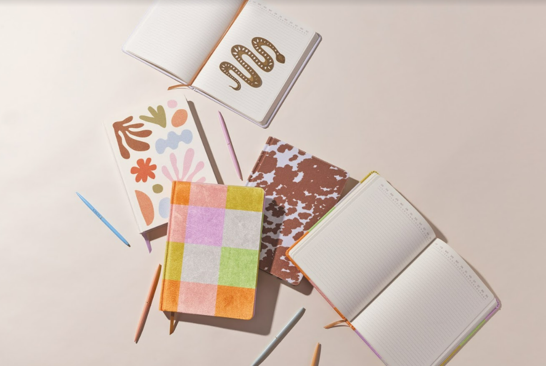 Jumbo Journal -Velvet Check